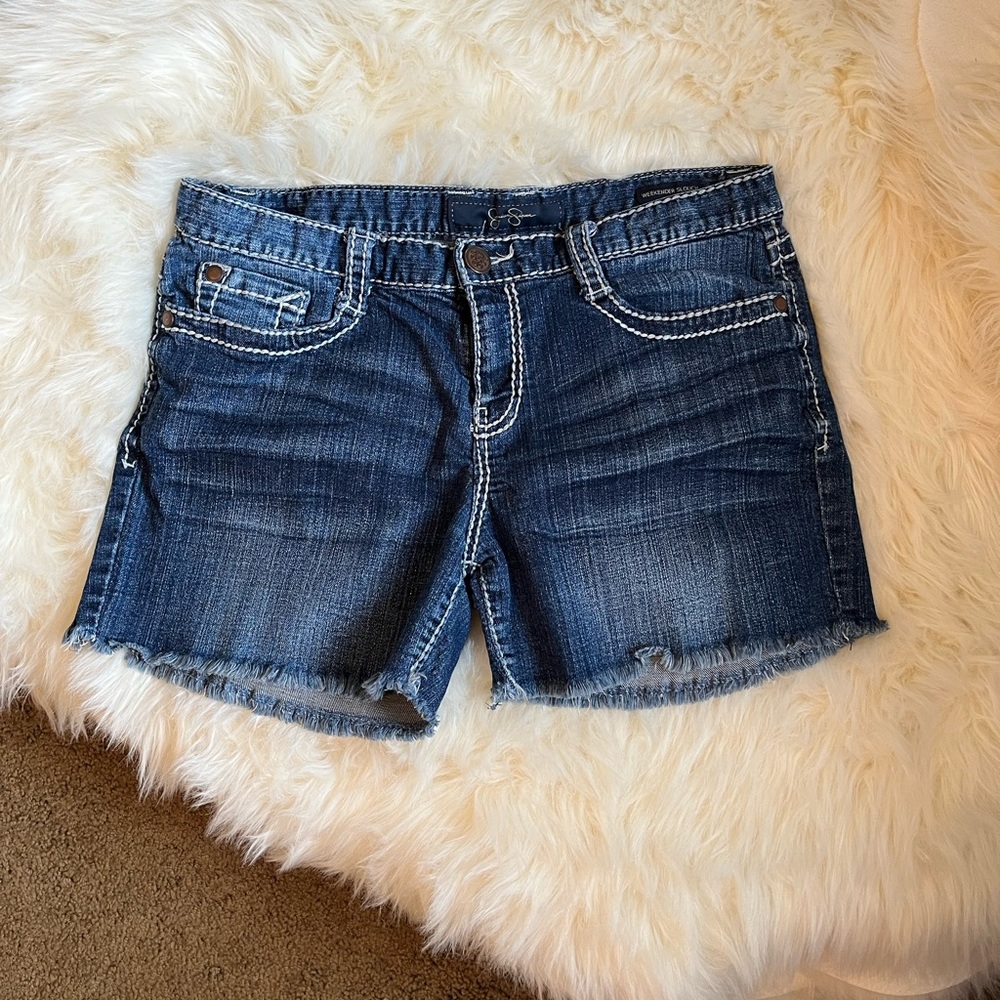 Jessica Simpson Weekender Slouch Jean Shorts 16x13